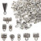 VINFUTUR 100g Metallperlen Zwischenperlen mit Loch Antiksilber Perlenkappen Schmuckzubehör für Bead Charms Armbänder Anhänger Bastelperlen zum Auffädeln