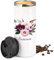 GRAZDesign Kaffeebecher to go mit Namen Thermobecher auslaufsicher & warmhaltend, Coffee Becher, hält 4h heiss, personalisiertes Geschenk, Edelstahl 350ml Pfingstblumen