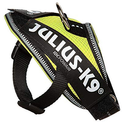 Julius-K9, IDC Powair Hundegeschirr, Größe: 3XS / Baby 1, Neon