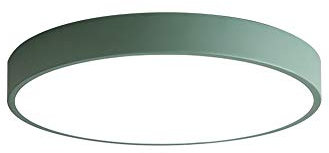 BigPinwheel Minimalist LED Bunte Macaron Deckenleuchte, nordischer moderner Stil Unterputz Kreative Deckenleuchte, 3 Farbtemperaturen, Schlafzimmer, Esszimmer, Wohnzimmer (Green, 30cm)