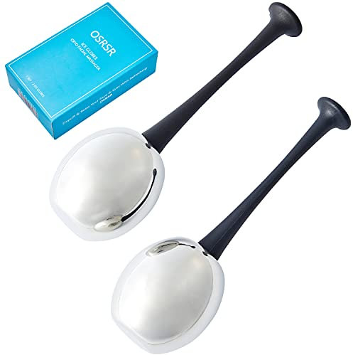 OSRSR Ice Globes Cryo Sticks Facial Massage Tools,Skin Care Unbreakable Stainless Steel Beauty Cold Roller for Face Eyes & Neck,Gifts for Women Mom Wife Girlfriend