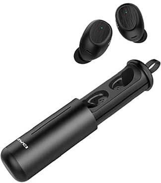 Bluetooth V5.0 True Wireless Earbud Hifi Stereo Sound Noise Cancelling Earphone Dual Microphone Headset In-Ear with Charging Case
