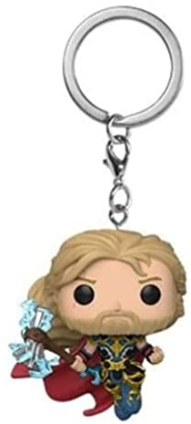 Funko Pop! Keychain: Marvel: Thor: Love and Thunder - Thor - Neuartiger Schlüsselanhänger - Vinyl-Minifigur Zum Sammeln - Strumpffüller - Geschenkidee - Offizielle Handelswaren - Movies Fans