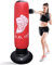 Sac de Boxe Gonflable, LncBoc 160cm Sac de Frappe Boxe sur Pied, Fitness de Boxe autoportant Tour Stand Fitness Target Sac, Punching Formation Tumbler Sac pour Enfants Adultes