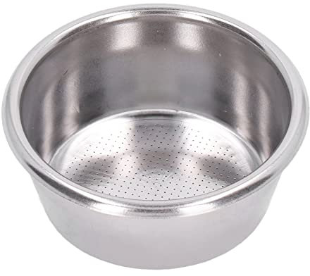 Coffee Maker Filter Basket Cup, 54mm Reusable Coffee Filter Portafilter Filter 2 Cup Stainless Steel Coffee Filter Porous Filter Basket Espresso Coffee Machine Filter Accessories