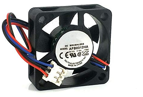 30 mm x 30 mm x 10 mm AFB0312HA 12V 0.15A Ventilador de Refrigeración Cuadrado para Servidor de 3 Pines, Rodamiento de Bolas Doble (2 piezas)