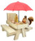 Eichhörnchen Futterhaus Wetterfest Eichhörnchen Picknicktisch Holz Eichhörnchen-Futtertisch Mit Regenschirm Eichhörnchen-Eichhörnchen Futterstelle-Feeder Garten Eichhörnchen Maiskolbenhalter