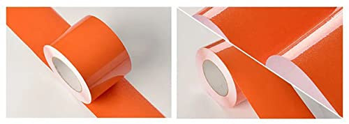 Tapetenbordüre selbstklebend Vinyl Sockelleiste Dekorative Bordüre Selbstklebende Home Bordüre selbstklebend für Küche für Badezimmer Wohnzimmer orange Perle 5cm X 500cm