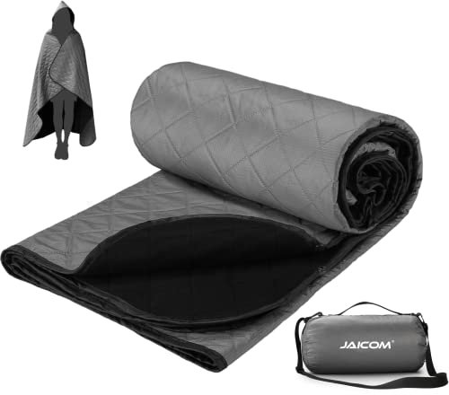 JAICOM Outdoor Decke, wasserdichte Schafwoll-Picknickdecke, 140 x 200 cm Warme Campingdecke - ideal für Outdoor, Strand, Picknick, Gymnasium, Reise, Zuhause und Sofa