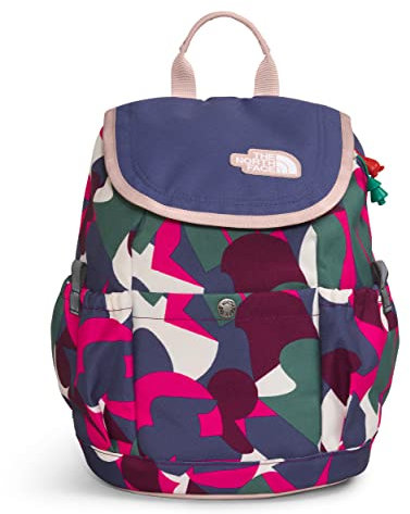 THE NORTH FACE Kinder Mini Explorer Rucksack, Mr. Pink Big abstrakt Print/Cave Blue/Pink Moos, Einheitsgröße