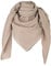 Scandi Linen Musselin Tuch Damen - Musselintuch, Musselin Schal, Halstuch Damen - Dreieckig, Beige