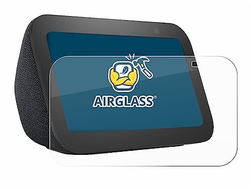 BROTECT Schutzglas Folie für Amazon Echo Show 5 (3. Gen.) Panzer Schutzfolie Glas [Extrem Kratzfest 9H, Anti-Fingerprint, Ultra-Transparent]