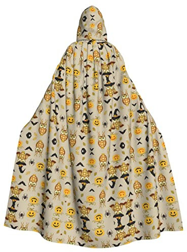 RFSHOP Beautiful White Swans on The Lake printed Unisex Adults Long Hooded Cloak Cape for Halloween carnival Cosplay Costumes,w