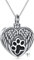 YFN Pet Urn Locket Halskette Sterling Silber für Frauen Haustier Einäscherung Schmuck für Asche, die Bilder Schmuck für Hund Katze Asche Keepsake für Frauen Mädchen hält