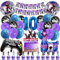49 Pcs Addobbi per Feste di Compleanno Fortni - Kit Palloncini e Decorazioni Video Game per Festa 10 Anni