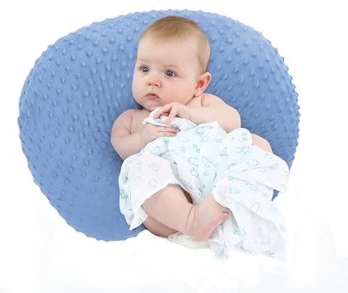LAT LEE AND TOWN Stillkissen klein Minky - schwangerschaftskissen Nursing Breastfeeding Pillow für Neugeborene Jungen und Mädchen Geschenk