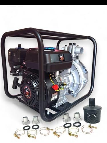 POWERTEC PRO MOTOBOMBA DE AGUA ALTA PRESIÓN A GASOLINA 4T OHV 50MM 30000L/H 7CV