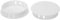 PATIKIL 50mm (2) Plastique Trou Bouchons, 6pcs Affleurant Type Rond Trou Bouchons Couvercle Enclencher Verrouillage Trou Tube pour Table Cuisine Armoire Meuble, Blanc