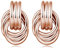 LILIE&WHITE Ohrringe für Damen Roségoldene Ohrstecker für Damen – Elegante Verschlungene Creolen, Modischer Schmuck für Alltag und Besondere Anlässe