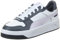 PUMA Damen Carina Street Sneaker, White-Lilac Frost-Galactic Gray, 40 EU