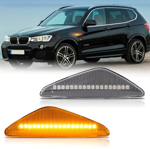OZ-LAMPE LED Blinker Seitenblinker für BMW E70 X5 E71 X6 F25 X3, Blinker mit Canbus Fehlerfrei, 2 Stück