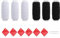 0XBIT Elastisches Nähgarn, 6 Rollen Nähgarn Set, Nähmaschine Sewing Thread, mit 6 Nadel Einfädler, Zwei Farben, für Nähen von Schuhen, Hüten, Textilbekleidung