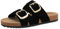s.Oliver Damen Pantoletten aus Leder mit Schnallen, Schwarz (Black), 37 EU