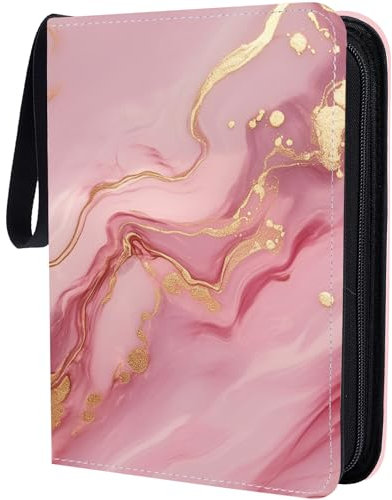 CREATCABIN 400 Tasche Kpop Fotokartenhalter Buch A5 Fotokarten Blinder Album PU Foto Sport Sammelkarten Organizer Schnappschüsse Fotoalbum Individuell Griff Geschenk Für Frauen Kpop Liebhaber Freunde