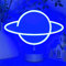 HOHOSIGN Planet Neon Sign Planet Lamp Decor, USB/Battery Powered Stand Blue LED Sign for Kids Room Teens Bedroom Classroom Nursery Birthday Party Christmas Gaming Desk Table Decorations