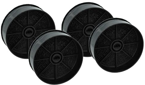 vhbw 4x Aktivkohlefilter Ersatz für Küppersbusch 61801346 für Dunstabzugshaube - 12,4 cm