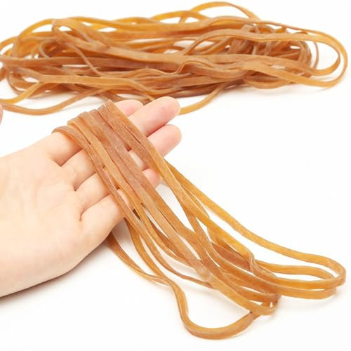 100pcs Large Elastic Bands, Heavy Duty Rubber Elastic Bands, Strong Thick Elastic Rubber Bands, Large Wide Rubber Elastic Band for Home School Office