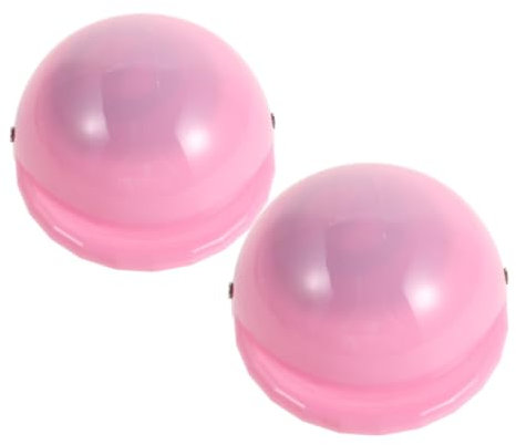BESTonZON 2 Stück Puppenhelm Fahrradzubehör Fahrradhelm Fahrradzubehör Rollerhelm Adora 18 Zoll Puppe 18 Zoll Weihnachtspuppen Outfits 18 Zoll Puppenroller Rosa Kunststoff