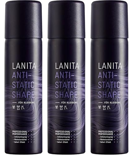 Lanita Antistatik Spray für Kleidung, Textilien und Stoffe 150ml, 3er Set