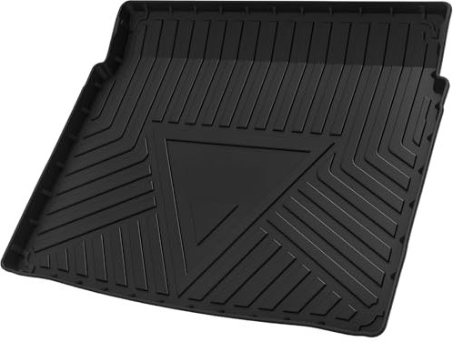 INFINAUTO Forro De Carga Plano Para Maletero Trasero, Bandeja De Carga Para Maletero, Patrón De Rayas Y Triángulos Para Audi Q3 2019-2024 Antideslizante