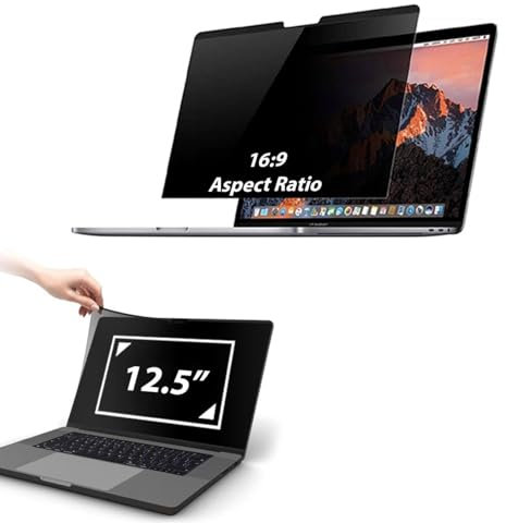 WIKIPARTS 12.5 Magnetic Privacy Screen for Lenovo ThinkPad X280/X270 – 16:9, Blue Light Filter, Anti-Glare & Anti-Scratch Protector for Eye Protection