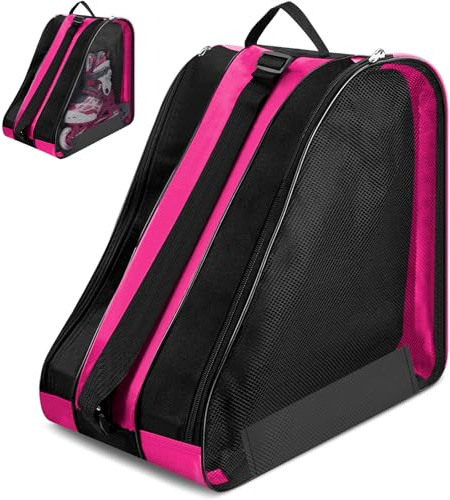 TOSAVGA Rollschuh Tasche Inliner Tasche, Kinder Schlittschuhtasche Skater, Schlittschuhe Tasch für Rollschuhe und Eislaufschuhe, Ice Skate Bag mit Verstellbar Trageriemen, Eishockey Bag, Herren Damen