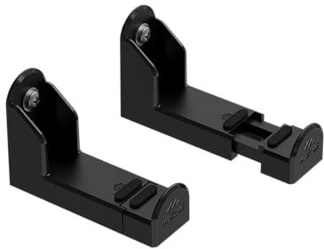 Meliconi Supporto Soundbar WALL, da Parete, Universale, Adatto anche a Cartongesso, Passacavo, 10 Kg, Made in Italy, Fischer Inclusi, Antivibrazione, Nero