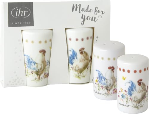 Ideal Home Range Salz- und Pfefferstreuer COUNTRY ROOSTER - Huhn und Hahn