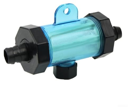Trayneel Filtro de manguera de agua ABS transparente de 10 mm, 12 mm, 14 mm, 16 mm, 20 mm, compatible con tuberías de grifo de jardín, sistemas de acuicultura, equipos de acuario, riego agrícola y