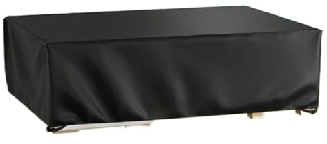 Large Outdoor Table Cover, Rattan Garden Furniture Covers 420d Oxford Windproof Black Multiple Sizes(315x250x75cm)