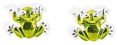 Heartbreaker Luxus Frosch Ohrstecker aus der Kollektion Froggy in Echtsilber/Ohrringe Silber 925 Sterling nickelfrei/Elegante Design Ohrringe für Damen/LD FG 28 GR