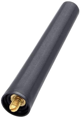 ACV Kurze Autoantenne 85mm Dachantenne - Für optimalen AM/FM Radioempfang - Inkl. Marderschutz & M5/M6 Gewinde - Universal Stabantenne Auto, Schwarz