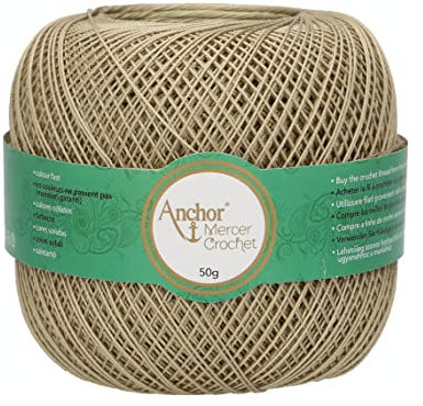 Anchor 4710020-00831 Häkelgarne, 100% Baumwolle, 831, Stärke 20, 53 Gramm