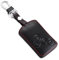 Happyit Cuir Voiture Clé Cas de Couverture Porte-clés pour Renault Clio Scenic Mégane Duster Sandero Captur Twingo Koleos 4 Boutons Télécommande (Noir + Rouge)