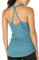 icyzone Damen Sport Yoga Tank Top - Fitness Gym Ärmelloses Shirt Trainings Top (S, Baltic)
