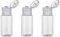 12 pcs 30 ml 28,3 gram sans BPA Plastique vide Transparent Flip Cap Bouteille Jar Pot récipient de fiole pour Émulsion Liquid Makeup Lotion émolliente Eau Comestic Gel douche échantillon