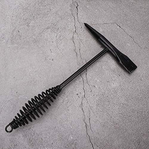 Martello per saldatura con impugnatura a molla elicoidale Pulizia Utensile per rimozione di schegge di saldatura per martello chipping(432g)