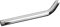 TOPBATHY Stainless Steel Curved Forward 24cm Universal Handheld Shower Replacement Shower Extension Shower Arm Bath Accessory