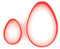 Custom Cutters Egg Shape Cutters | MINI/Small Plastic Cutter for Baking, Fondant, Clay, Pastry, Icing, Jewellery (3CM + 5CM)