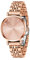 TIME100 Orologio Donna al Quazo Analogico Elegante con Quadrante Diamantato in Oro Rosa 18 kt Acciaio Inossidabile Impermeabile Regalo Donna(Oro Rosa)